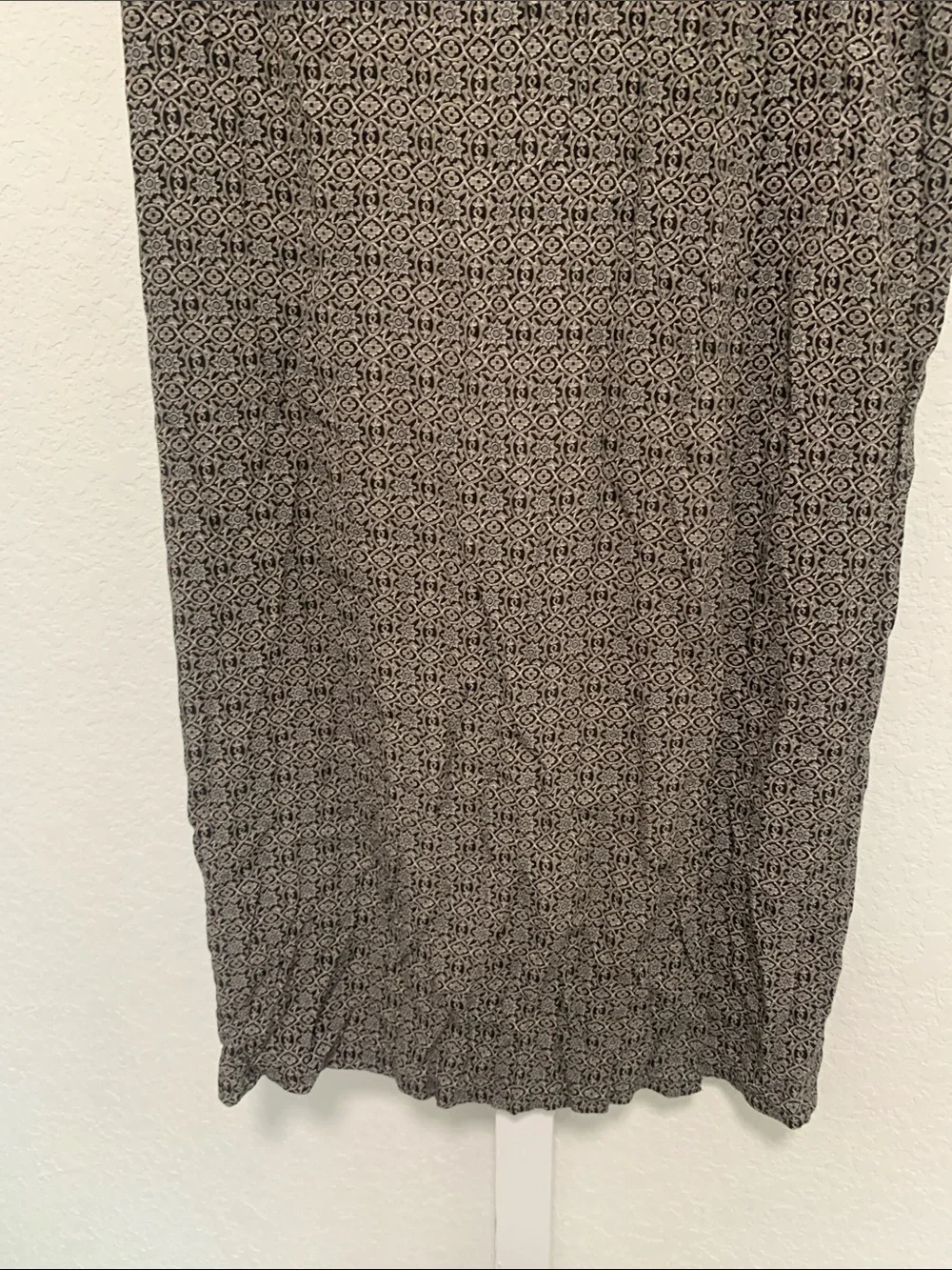 Y2K Old Navy Gray Boho Patterned Midi Skirt